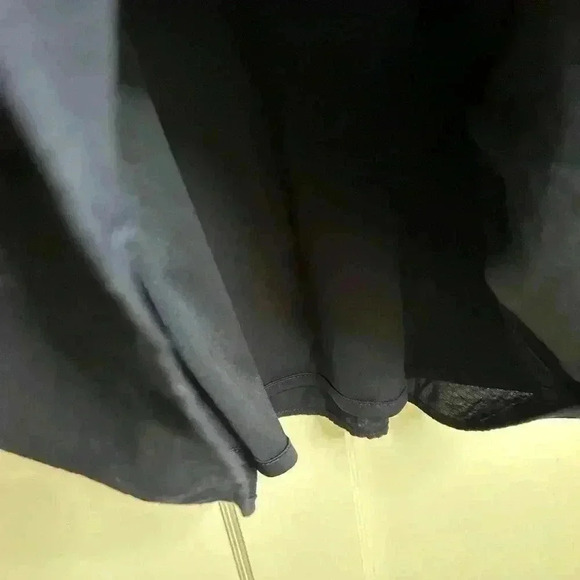 Zara Navy Blue Dress  with 3/4 Bell Ruffle Sleeves Size M - Picture 4 of 7